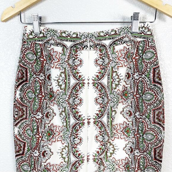 Maeve by Anthropologie Women’s Kaleidoscope Button-Front Pencil Skirt Size 0 - Picture 7 of 12